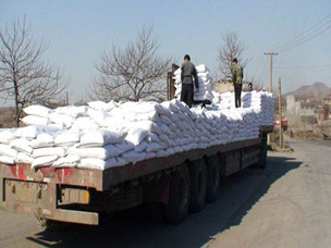 胶固粉发货现场