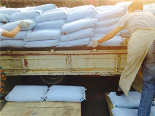 胶固粉发货现场